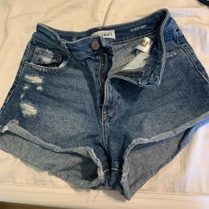 DL1961 High rise jean shorts